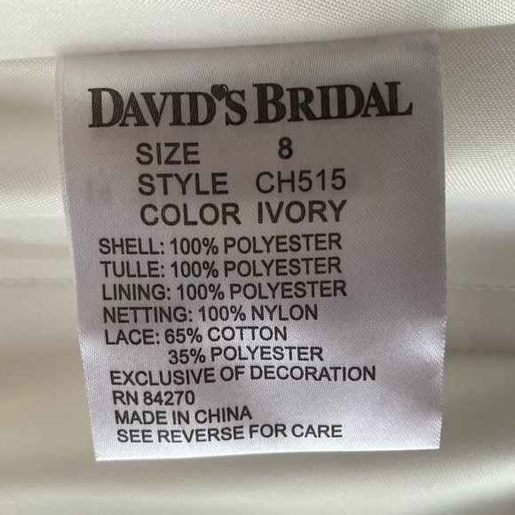 David’s Bridal Wedding Dress - Picture 11 of 12